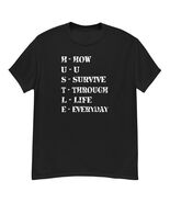H U S T L E black t-shirt tshirt motivation  - $14.85+