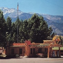 Jim Bridger Court Postcard Vintage North Entrance Yellowstone Gardiner Montana - $13.45