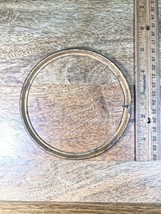 Vintage Metal Clock Dial Pan Trim Ring (4.93 Inch Dia, 3.39 Inner Dia)  (K9645) - £10.35 GBP