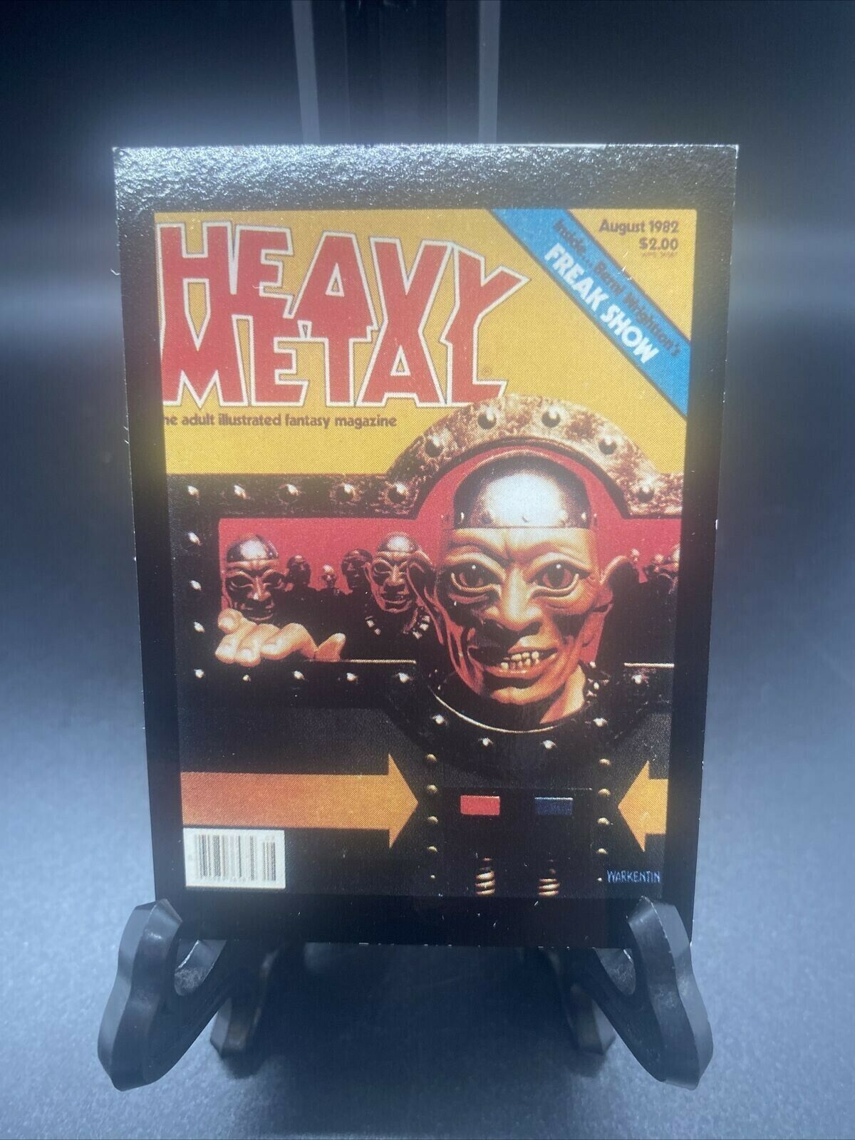 Primary image for Vintage 1982 Heavy Metal Trading Card No. 37 August 1982 Freak Show 