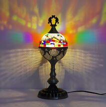 Beautiful Turkish Mosaic Stained Glass Bedside Table Lamp - €46,62 EUR