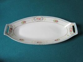 Nippon Japan Relish Dish 12 X 5 X 2&quot; Gold Flowers - €46,88 EUR