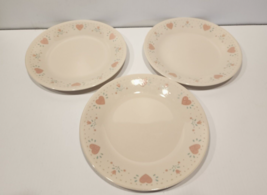 Corelle Corning Forever Yours   (3) Salad bread &amp; butter dessert 6-3/4&quot;  Discont - £11.84 GBP