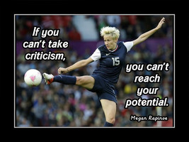 Rapinoe Inspirational Soccer Criticism Quote Poster Print Wall Art Gift - $22.99+