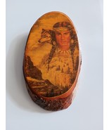 Vintage Wood Wall Plaque Native American Spirit Wolf Pennsylvania Made i... - $204.64 MXN
