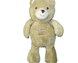 CARTERS CHILD OF MINE My First Bear 8” Plush Tan Teddy Bear with Green Bow - $34.20