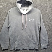 Under Armour Men&#39;s Sz M Pull Over Drawstring Hooded Athletic Jacket Gray - £17.00 GBP