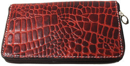 Challenger Women's Western Gator Print Leather Clutch Wallet 27RT01 - $14.99