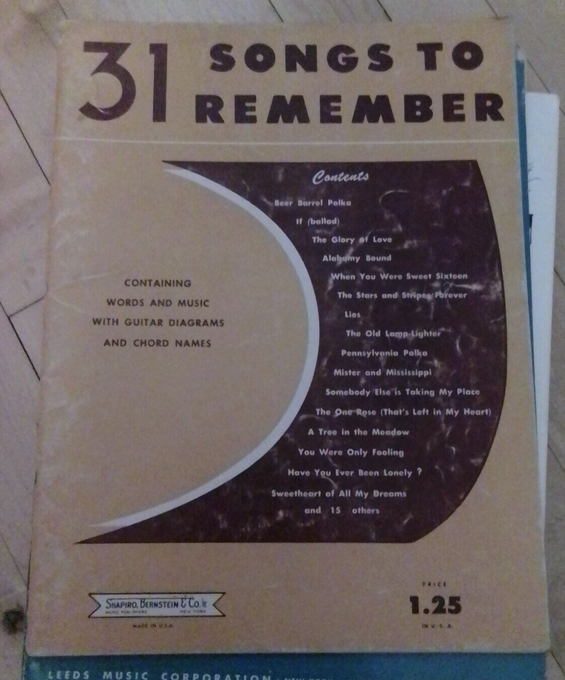 31 Songs to Remember 1953 Vintage Songbook - $0.99