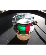 Attwood A-16-81  nickel chrome bronze  front bow navigation light red/green - $48.80 CAD