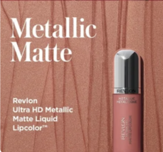 Revlon Ultra HD Metallic Matte Liquid Lipcolor, Liquid Lipstick, 100% Wa... - £7.05 GBP