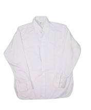 Vintage After Six Tuxedo Shirt Mens 16.5 35 White Ruffle Permanent Press - $37.67