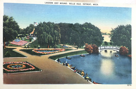 Vintage postcard, Belle Isle, Detroit, MI - £6.37 GBP