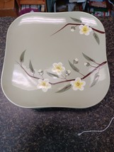 Vtg MCM Weil Ware Blossom 7.75&quot; Salad Plate Green Made In California Pot... - $8.90