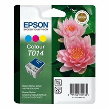 Epson T014 - Print cartridge - 1 x colour (cyan, magenta, yellow) - 150 ... - £11.95 GBP