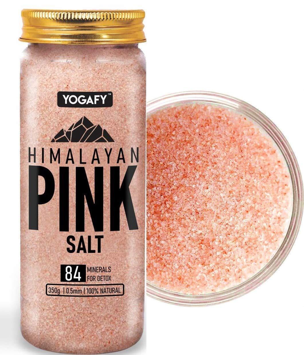 Himalayan Pink Salt - (350 gm) Salt Packed with 84 Minerals Food Grade Pet Jar . - $29.69