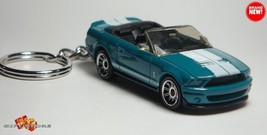 RARE HTF KEY CHAIN GREEN WHITE FORD MUSTANG SHELBY GT500 CUSTOM LIMITED ... - £39.24 GBP