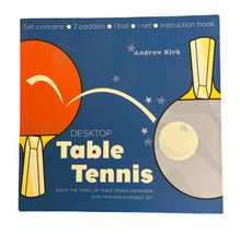 Thunder Bay Press Desktop Table Tennis Ping Pong Set  Used once - £20.27 GBP