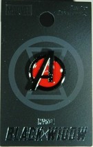 Marvel Comics The Avengers Black Widow Logo Metal Pewter Lapel Pin NEW UNUSED - £6.12 GBP