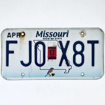2017 United States Missouri Bluebird Passenger License Plate FJ0 X8T - £14.74 GBP