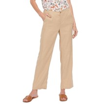 NWT Womens Size 8 8x27 NYDJ Marilyn Beige Straight Leg Ankle Trouser Pants NEW - £29.96 GBP