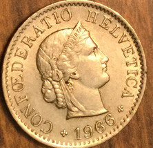 1966 Switzerland 5 Rappen Coin - £1.87 GBP