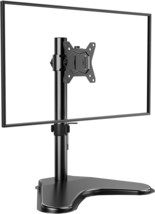 Single Monitor Stand Free Standing Monitor Desk Stand for 13 to 32&quot; Computer Hei - £45.51 GBP