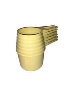 Vintage Tupperware Measuring Cups Yellow Complete Set Of 6 Retro 70’s - $15.33