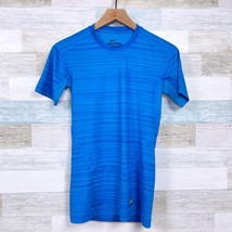 Nike Pro Combat Compression T Shirt Blue Dri Fit Gym Crossfit Mens Medium - $24.74