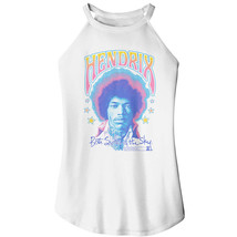 Jimi Hendrix Pastel Both Sides of the Sky Women&#39;s Rocker Tank Rock Star ... - $32.50+