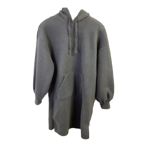 Wild Fable Womens Pullover Sweater Gray Long Sleeve Sherpa Hooded Pockets XS New - £33.47 GBP