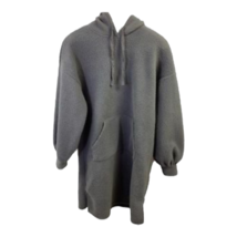 Wild Fable Womens Pullover Sweater Gray Long Sleeve Sherpa Hooded Pockets XS New - £34.12 GBP