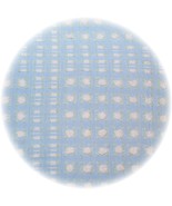 Vintage Chenille Bedspread Fabric Fat Quarter 18x24 Morgan Jones Blue Ro... - €20,61 EUR