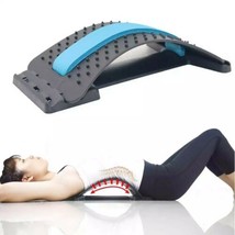 Back Massager Stretcher Fitness Support Pain Relief Device Upper Lower Spine - £10.36 GBP
