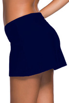 Plus Size Navy Blue Skirted Swim Bikini Bottom - $198.71 MXN