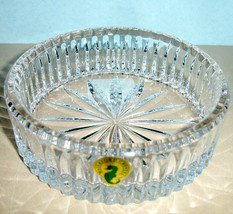 Waterford Heritage Crystal Wine Bottle Coaster Dish 5&quot;W #159842 New - $75.90