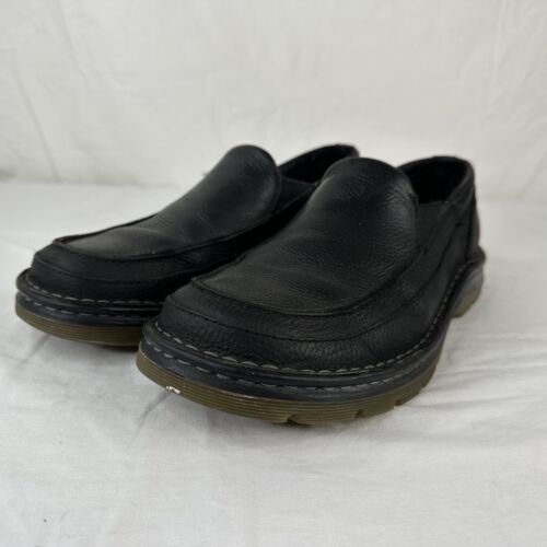 Dr.  Martens Mens Shoes 10 M Lennon Black Pebbled Leather Slip On Loafer EUC - $49.49