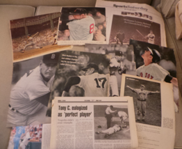Boston Red Sox MLB Clippings &amp; NYT paper Ted Williams Obit &amp; Career; Yaz... - €17,04 EUR