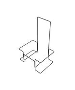 UNBRANDED 9501 Rack 27&quot; H X 18&quot; W X 13&quot; D Black Metal Shopping Basket Ho... - $149.53 CAD