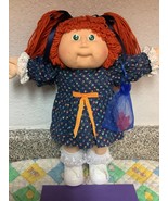 RARE VTG Cabbage Patch Kid Girl Red Hair Green Eyes Head Mold #12 1987 - $638.54 CAD