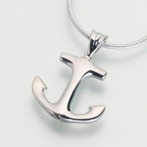 Sterling Silver Anchor Memorial Jewelry Pendant Funeral Cremation Urn - £151.83 GBP