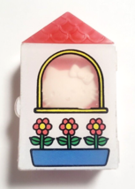 Borrador de Hello Kitty con estuche tipo casa 1976&#39; Antiguo logotipo de... - $35.49