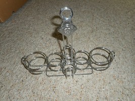 Tabasco Sauce Chrome 6 Bottle Condiment Holder Restaurant Caddy Rack NEW STOCK - £17.89 GBP