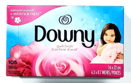 Downy Laundry April Fresh 105 Sheets Fabric Softener 6.3x8.7in - £18.16 GBP