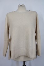 Vince XS Ivory Oversized Ribbed Wool Cashmere Knit Sweater - £22.44 GBP