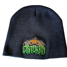 Distorted Disturbia Beanie Stocking Hat Black Embroidered Goth Emo Punk ... - $19.26