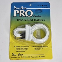 Trac-A-Rod Holders, White Du Bro 1070  - £19.08 GBP