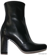 NEW MaxMara boots leather Italy black 35 5 ankle designer Max Mara heels - £196.39 GBP