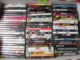 Lot of 50 Assorted Random DVD&#39;s Asst. No Duplicates Drama Comedy Action Thriller - £47.30 GBP