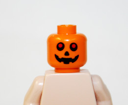 Minifigure Red Eye Jack O Lantern Pumpkin Head Diy Custome - $4.31